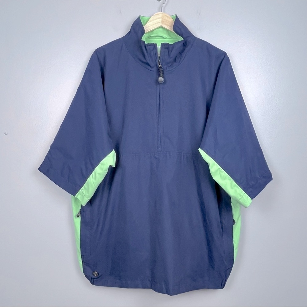 Weatherproof Golf Men's Short Sleeve 1/4 Zip Pullover Windbreaker Size L; Sports